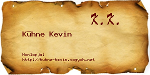 Kühne Kevin névjegykártya